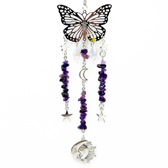 Other - Amethyst Butterfly Mini Suncatcher